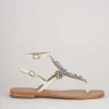 Sandali tacco 1cm pelle bianco