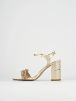 Sandali tacco 8cm pelle bronzo