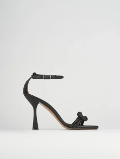 Sandali tacco 9cm pelle nero