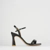 Sandali tacco 9cm pelle nero