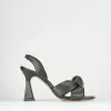 Sandali tacco 9cm pelle nero
