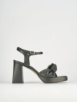 Sandali tacco 10cm pelle nero
