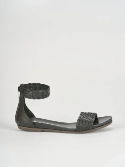 Sandali tacco 1cm pelle nero