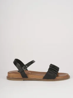 Sandali tacco 1cm pelle nero
