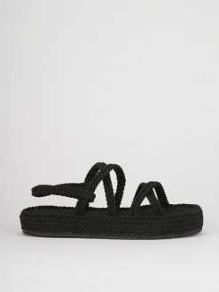 Sandali tacco 3cm pelle nero