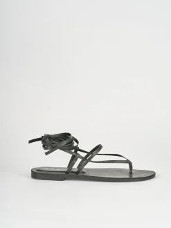 Sandali tacco 1cm pelle nero