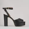 Sandali tacco 11cm pelle nero