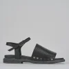 Sandali tacco 1cm pelle nero