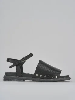 Sandali tacco 1cm pelle nero