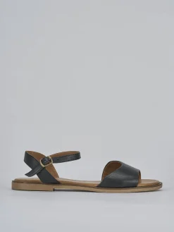 Sandali tacco 1cm pelle nero