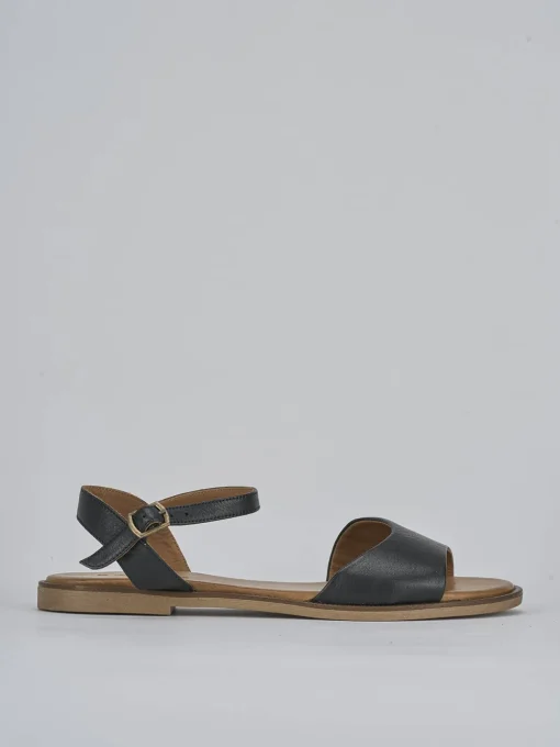 Sandali tacco 1cm pelle nero