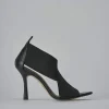 Sandali tacco 9cm pelle nero