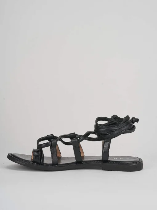 Sandali tacco 1cm pelle nero