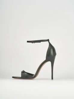 Sandali tacco 12cm pelle nero