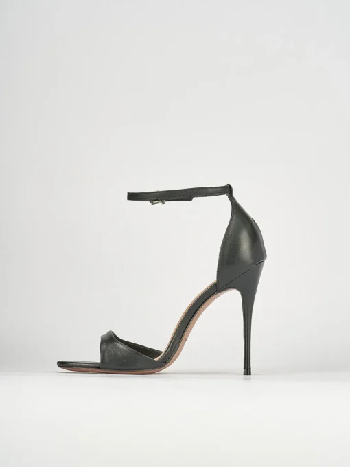 Sandali tacco 12cm pelle nero