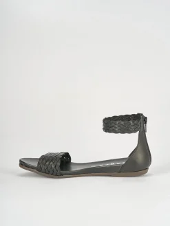 Sandali tacco 1cm pelle nero