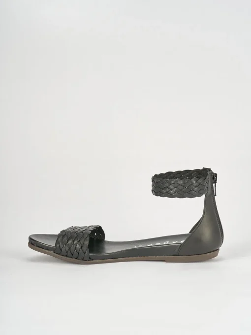 Sandali tacco 1cm pelle nero