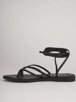 Sandali tacco 1cm pelle nero