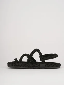 Sandali tacco 1cm pelle nero