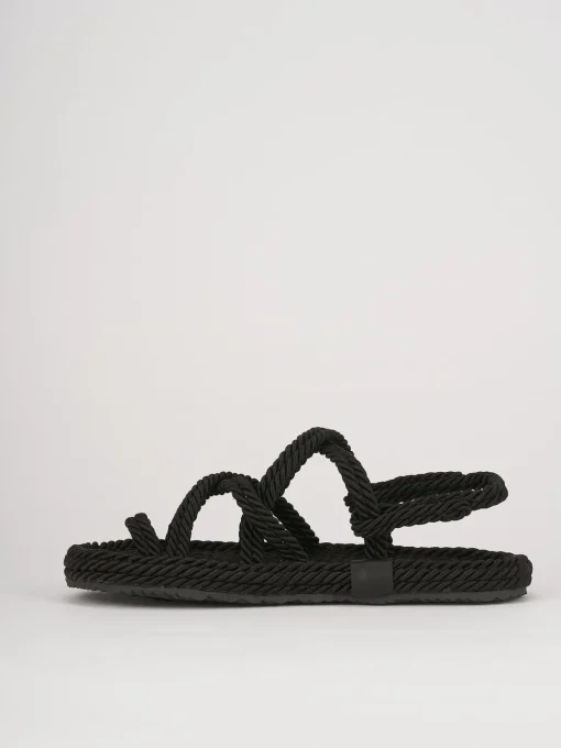Sandali tacco 1cm pelle nero