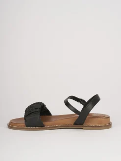 Sandali tacco 1cm pelle nero