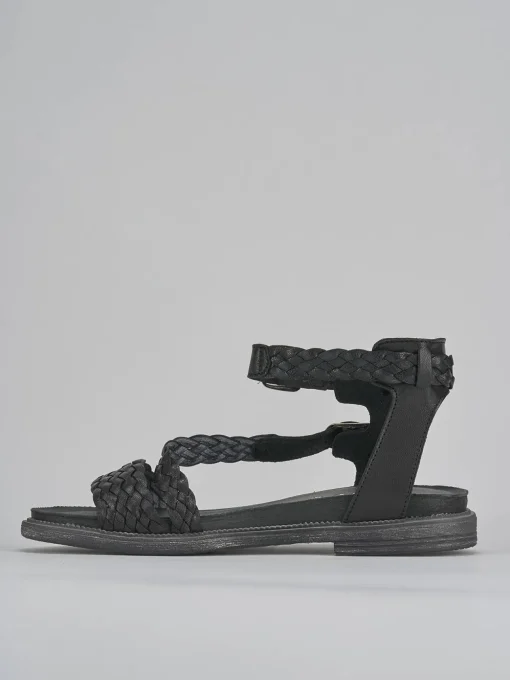 Sandali tacco 1cm pelle nero