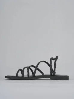 Sandali tacco 1cm pelle nero