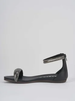 Sandali tacco 1cm pelle nero