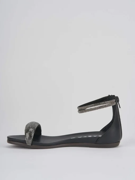 Sandali tacco 1cm pelle nero