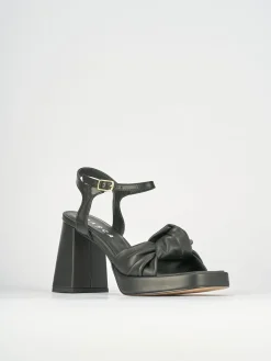 Sandali tacco 10cm pelle nero