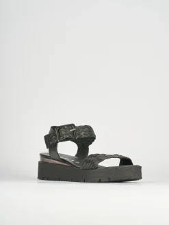 Sandali tacco 1cm pelle nero