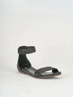 Sandali tacco 1cm pelle nero