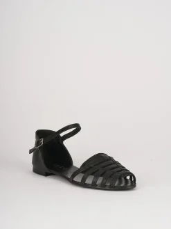 Sandali tacco 1cm pelle nero