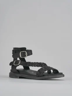 Sandali tacco 1cm pelle nero