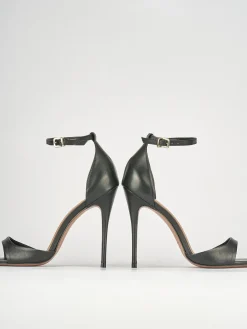 Sandali tacco 12cm pelle nero