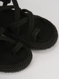 Sandali tacco 1cm pelle nero