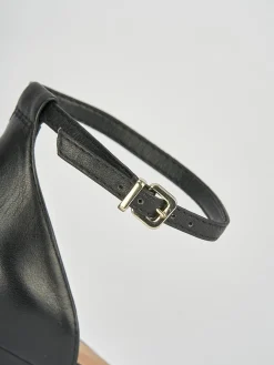 Sandali tacco 12cm pelle nero