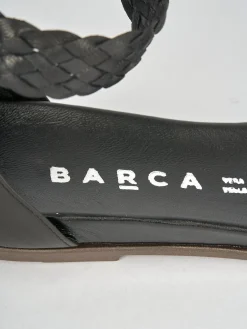 Sandali tacco 1cm pelle nero