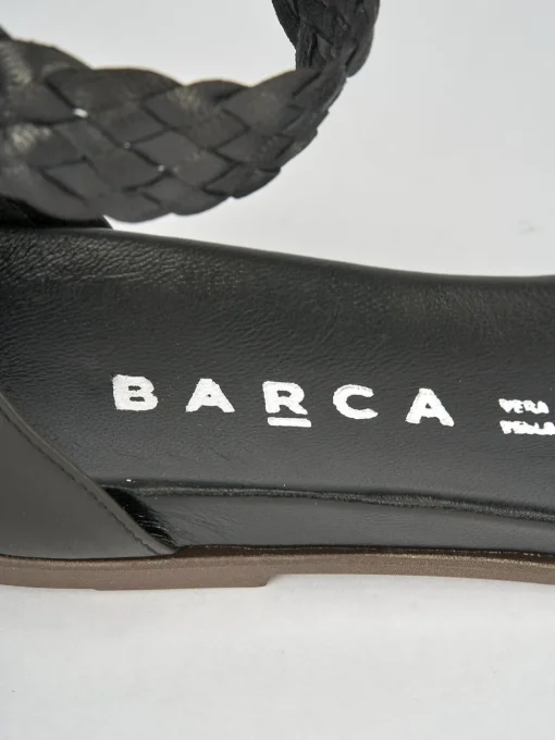 Sandali tacco 1cm pelle nero