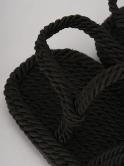 Sandali tacco 1cm pelle nero