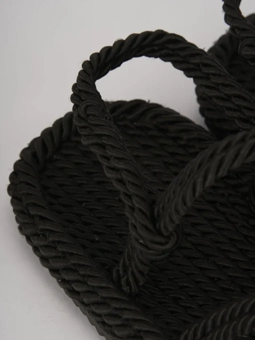 Sandali tacco 1cm pelle nero