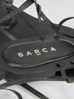 Sandali tacco 1cm pelle nero