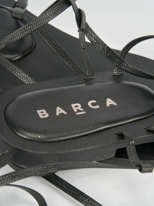 Sandali tacco 1cm pelle nero