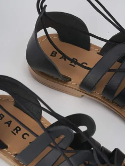 Sandali tacco 1cm pelle nero
