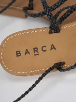 Sandali tacco 1cm pelle nero