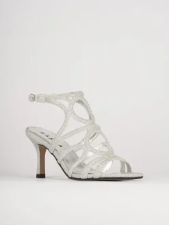 Sandali tacco 6cm pelle oro