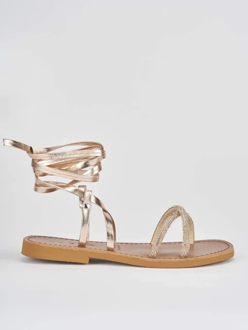 Sandali tacco 1cm pelle rosa