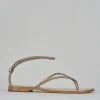 Sandali tacco 1cm pelle rosa