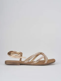 Sandali tacco 1cm pelle rosa