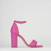 Sandali tacco 8cm pelle rosa
